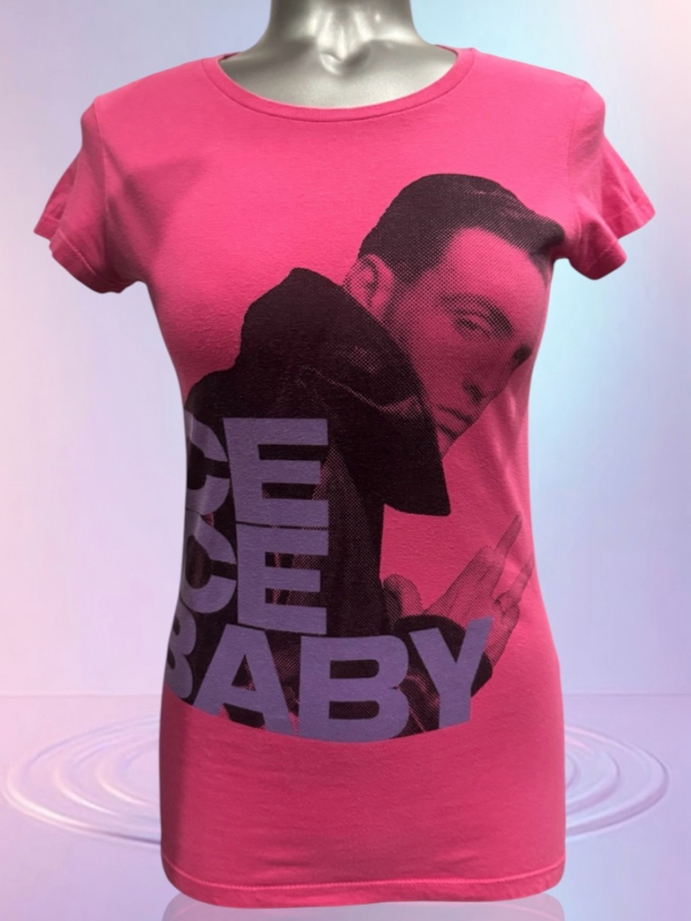 Women's Pink Elvis Graphic Short Sleeve Tee